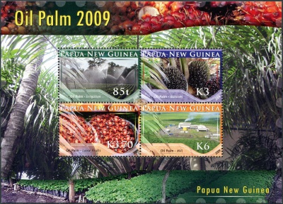 Папуа Новая Гвинея. 2009. Производство Пальмового Масла (Малый лист. MNH OG)