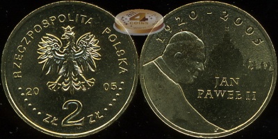Польша. 2 злотых. 2005 (Unc)