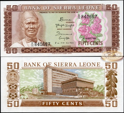 Сьерра Леоне. 50 центов (Unc) 1984
