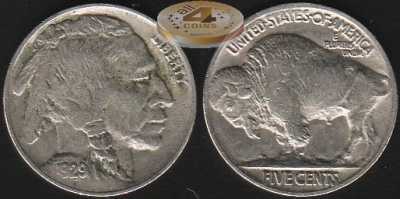 США. 5 центов. 1929 (Unc)
