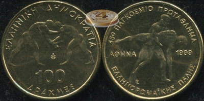 Греция. 100 драхм. 1999 (Unc)