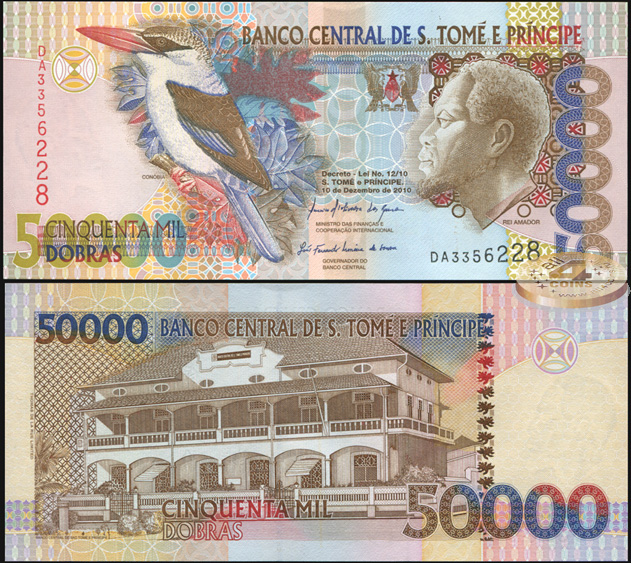 Сан-Томе и Принсипи. 50000 добр (Unc) 2010