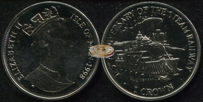 Остров Мэн. 1 крона. 1998 (Unc)
