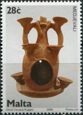 Мальта. 2006. Средневековая терракота (Почтовая марка. MNH OG)