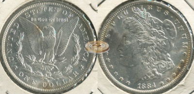 США. 1 доллар. 1884.O (Unc. Серебро)