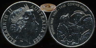 Австралия. 20 центов. 2005 (Unc)