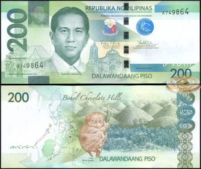 Филиппины. 200 писо (Unc) 2010