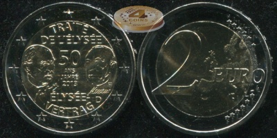 Германия. 2 евро. 2013.F (Unc. Биметалл)