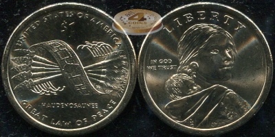 США. 1 доллар. 2010 D (Unc)