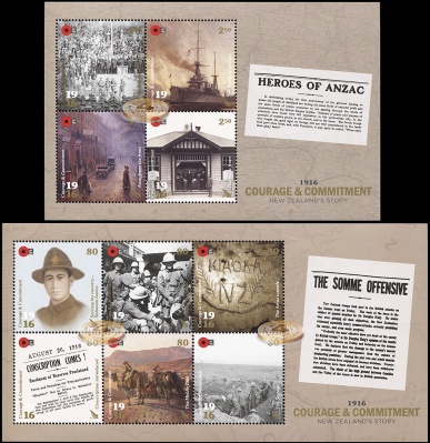 Новая Зеландия. 2016. Anzac Day. Мужество и решимость (СерияМ. MNH OG)