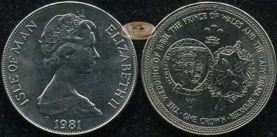 Остров Мэн. 1 крона. 1981 (Unc)