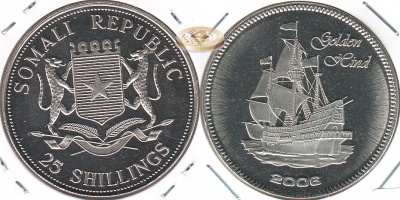 Сомали. 25 шиллингов. 2006 (Proof)