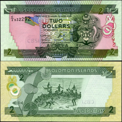 Соломоновы о-ва. 2 доллара (Unc) 2004