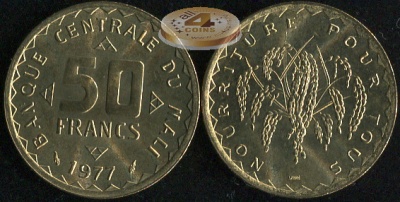 Мали. 50 франков. 1977 (Unc)