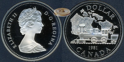 Канада. 1 доллар. 1981 (Proof. Серебро)