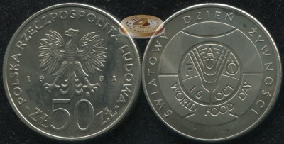 Польша. 50 злотых. 1981 (Unc)