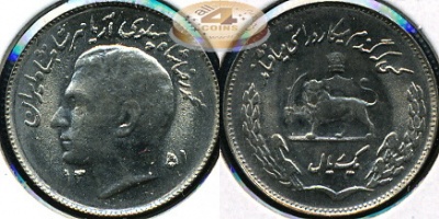 Иран. 1 риал. 1972 (Unc)