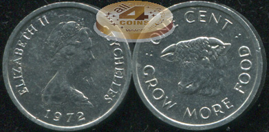 Сейшелы (Британские). 1 цент. 1972 (Unc)
