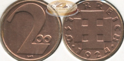 Австрия. 200 крон. 1924 (Unc)