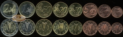 Ирландия. Набор Евро (8 монет. 2 биметалла) 2005