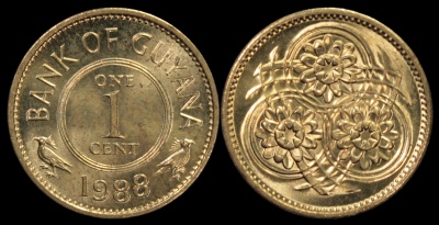 Гайана. 1 цент. 1988 (Unc)