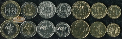 КФА-Запад. Набор №4 (7 монет. 2 биметалла) 2002-09
