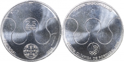 Португалия Монета 2.5 евро. 2015 (Unc) Подготовка Португалии к Летним Олимпийским играм 2016
