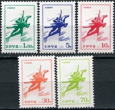 КНДР. 1998. Памятники в Пхеньяне (I) (Серия Почтовых марок. MNH OG)