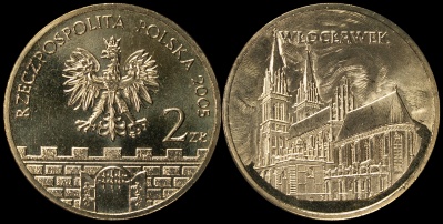 Польша. 2 злотых. 2005 (Unc) Влоцлавек
