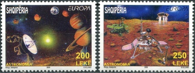 Албания. 2009. Астрономия (Серия Почтовых марок. MNH OG)