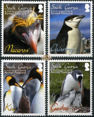 Южная Георгия и Южные Сандвичевы острова. 2010. Пингвины (Серия. MNH OG)