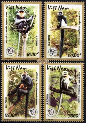 Вьетнам. 2014. Вьетнамские приматы (Серия. MNH OG)
