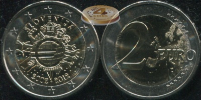 Словения. 2 евро. 2012 (Unc. Биметалл)