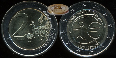Бельгия. 2 евро. 2009 (Unc. Биметалл)