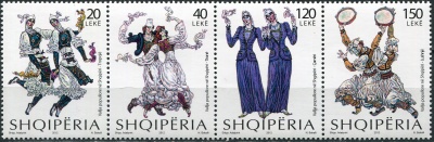 Албания. 2012. Народные танцы (Сцепка. MNH OG)