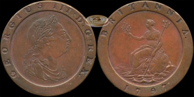 Великобритания. 2 пенса. 1797 (aXF)