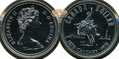 Канада. 1 доллар. 1975 (Unc. Серебро)