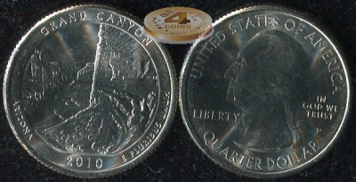 США. Квотер (25 центов). 2010.P (Unc) Grand Canyon