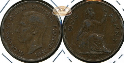 Великобритания. 1 пенни. 1940 (VF)