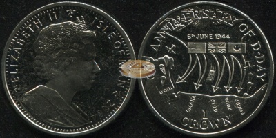 Остров Мэн. 1 крона. 2004 (Unc)