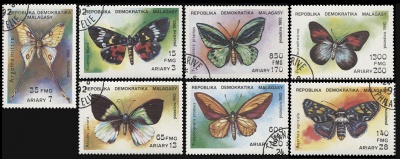 Мадагаскар. 1992. Бабочки (Серия. CTO Гашеная)