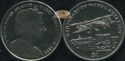 Британские Виргинские о-ва. 1 доллар. 2009 (Unc)