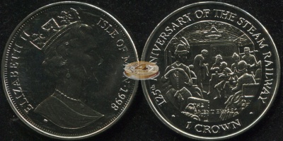 Остров Мэн. 1 крона. 1998 (Unc)