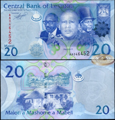 Лесото. 20 малоти (Unc) 2011