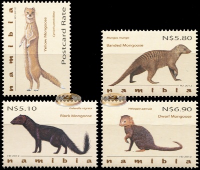 Намибия. 2012. Мангусты Намибии (Серия. MNH OG)