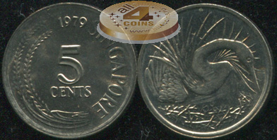 Сингапур. 5 центов. 1979 (Unc)