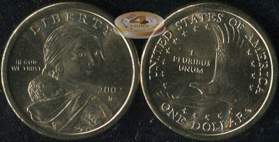 США. 1 доллар. 2002.P (Unc)