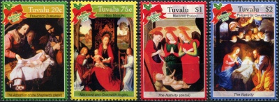 Тувалу. 2007. Рождество. Картины (Серия. MNH OG)