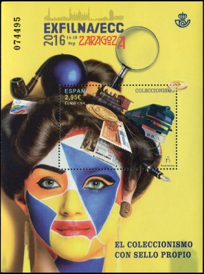 Испания. 2016. Выставка EXFILNA 2016 (Блок. MNH OG)