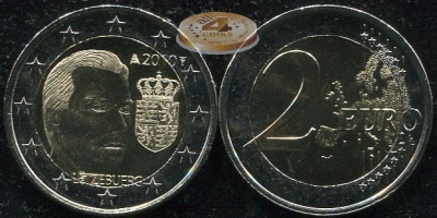 Люксембург. 2 евро. 2010 (Unc. Биметалл)
